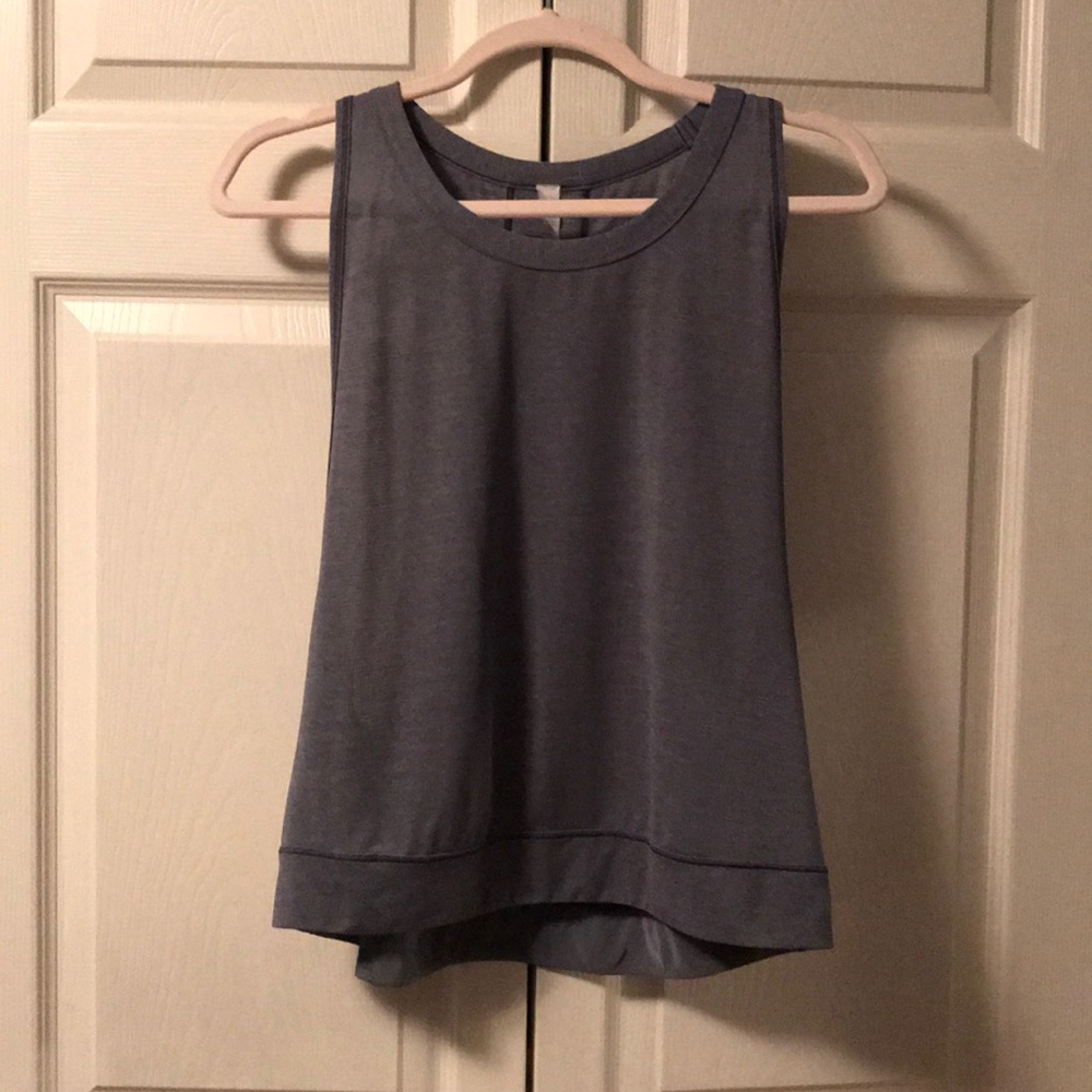 Lululemon tank top (grayish/ navy blue)